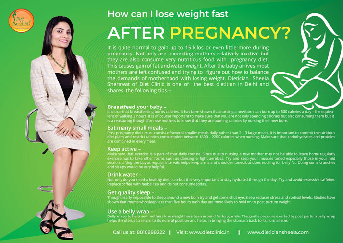 after pregnancy diet in Delhi